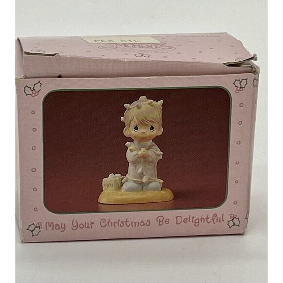 Enesco * Precious Moments * - 575496 MAY YOUR CHRISTMAS BE DELIGHTFUL Miniature - Picture 2 of 3